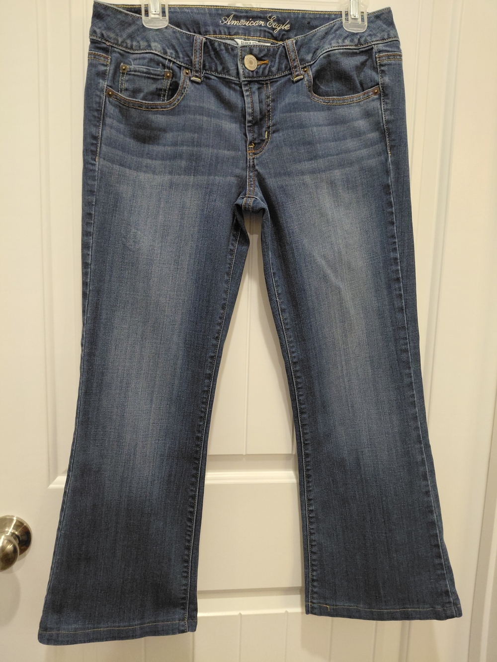 American Eagle Outfitters Women's Medium Blue Wide Leg Jeans #0734